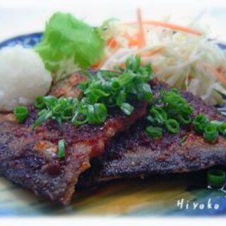 秋刀魚のピリ辛スタミナ焼き 
